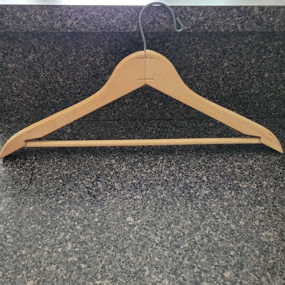 VINTAGE  Pittsburgh Hilton Hotel Clothes Hanger Wooden Unique Advertisement